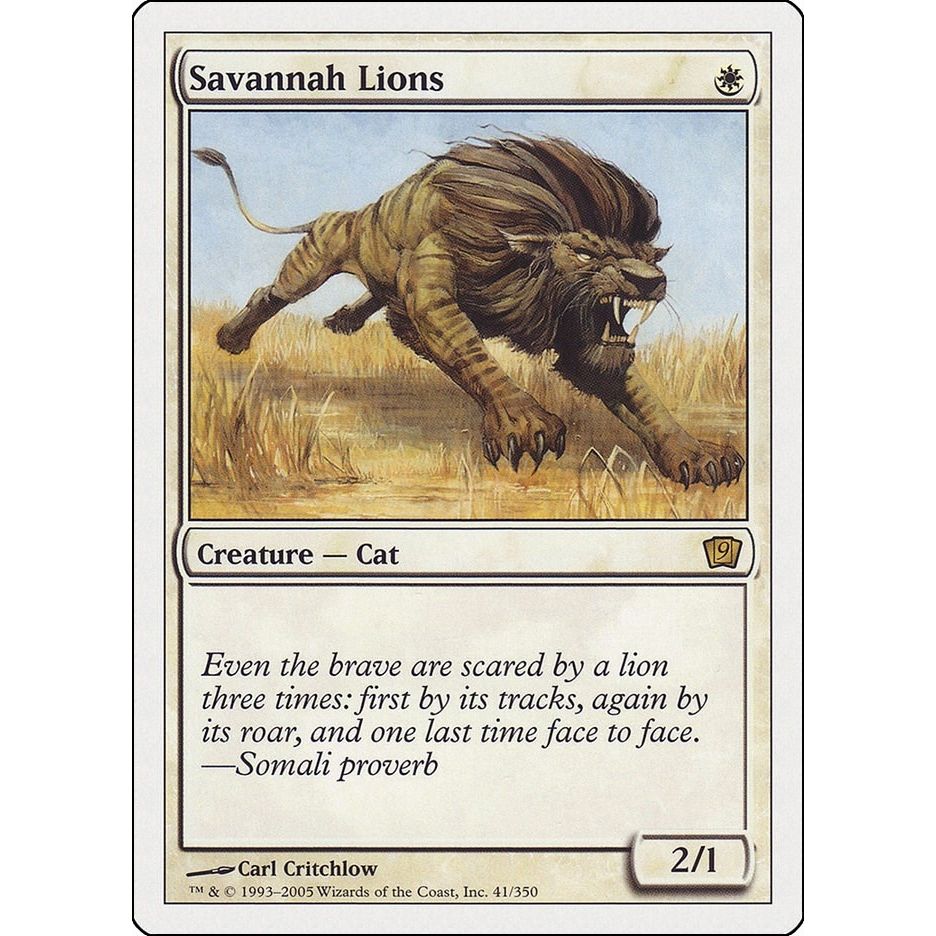 Image for Savannah Lions (41) (9ED) - Magic: The Gathering