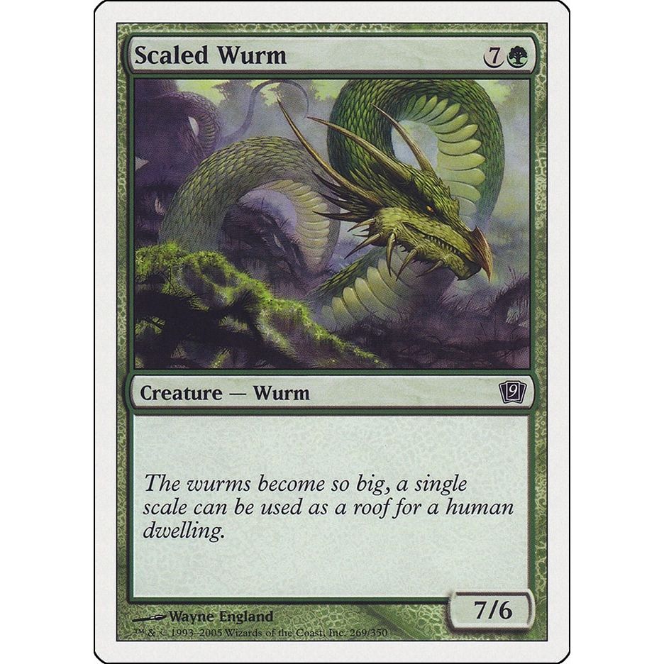 Image for Scaled Wurm (269) (9ED) - Magic: The Gathering