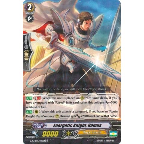 Image for Energetic Knight, Romus (G-CHB01/025EN) (G-CHB01) - Cardfight Vanguard
