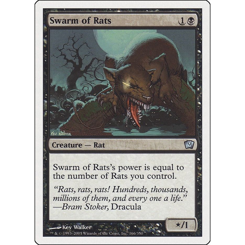Image for Swarm of Rats (166) (9ED) - Magic: The Gathering