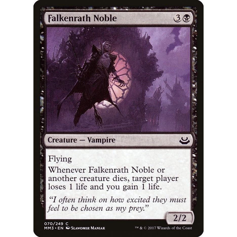 Image for Falkenrath Noble (70) (MM3) - Magic: The Gathering