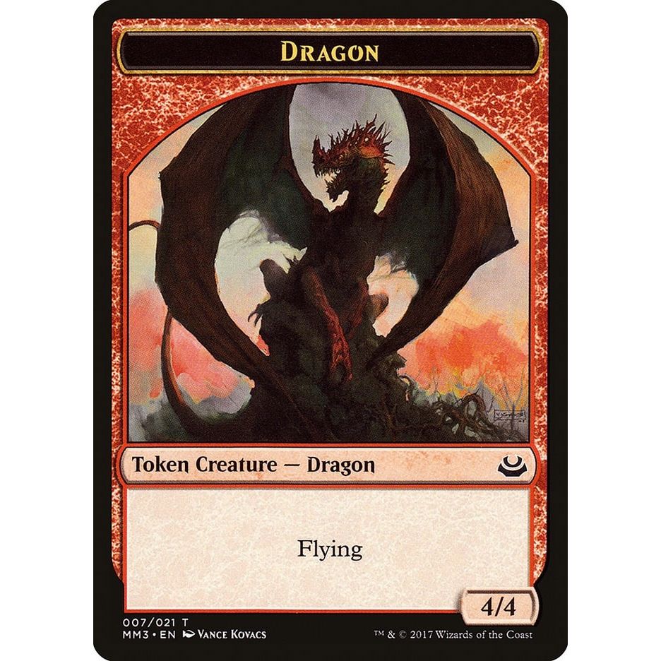 Image for Dragon Token (7) (MM3) - Magic: The Gathering