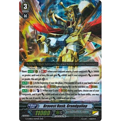 Image for Bravest Rush, Grandgallop (G-CHB02/007EN) (G-CHB02) - Cardfight Vanguard