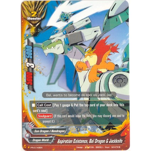 Image for Aspiration Existence, Bal Dragon & Jackknife (PR/0149EN) (PR) - Future Card BuddyFight