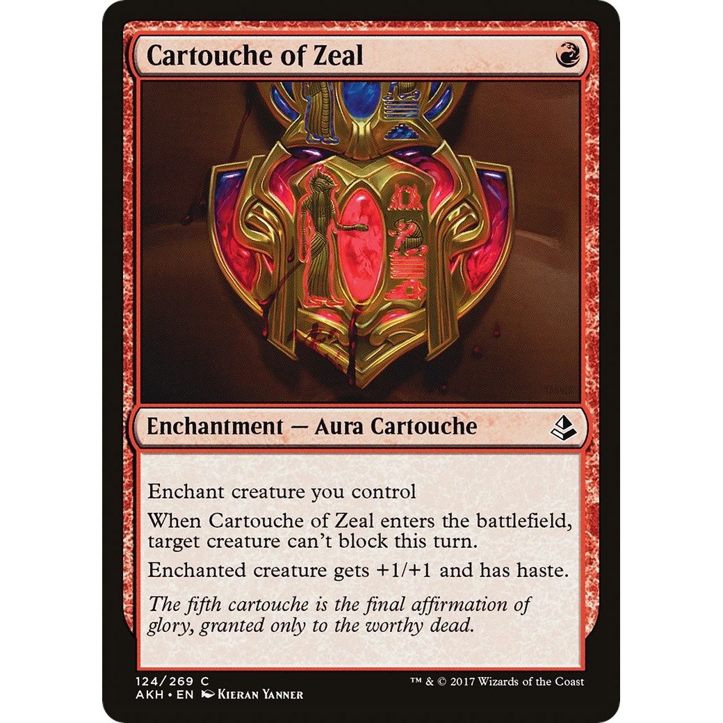 Image for Cartouche of Zeal (124) (AKH) - Magic: The Gathering
