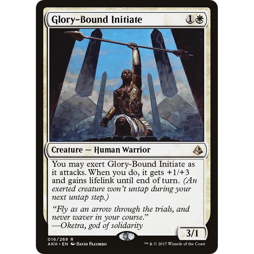 Image for Glory-Bound Initiate (16) (AKH) - Magic: The Gathering