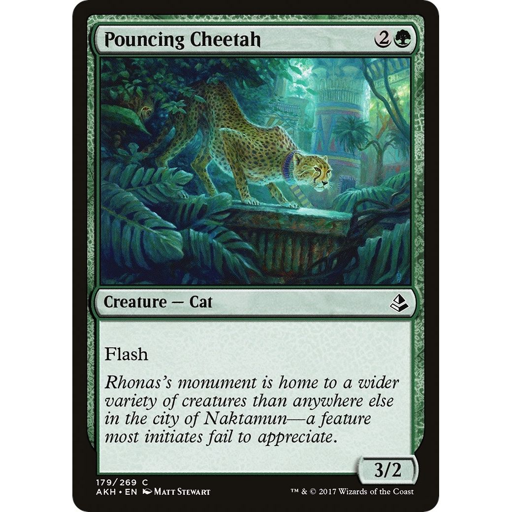 Image for Pouncing Cheetah (179) (AKH) - Magic: The Gathering