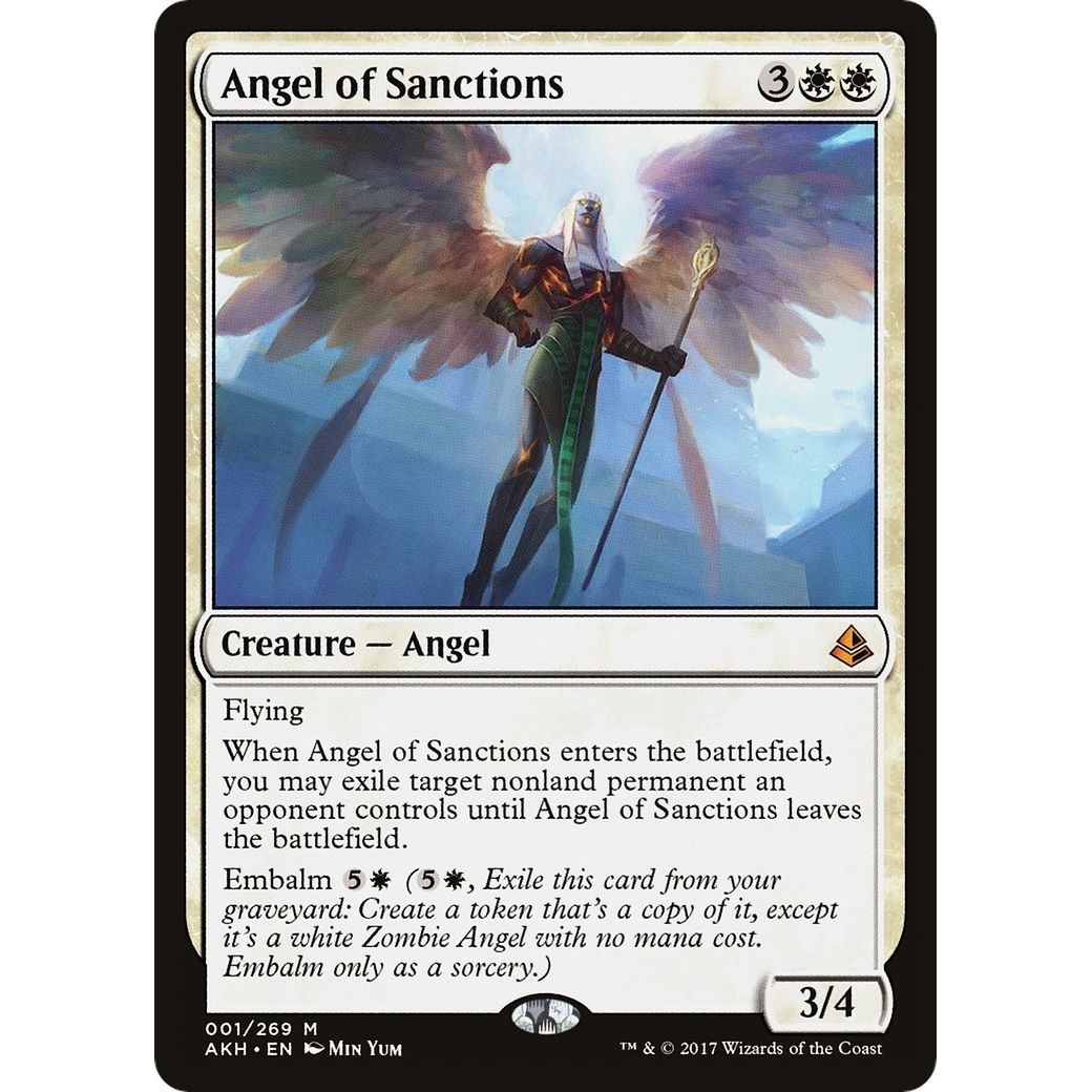 Image for Angel of Sanctions (1) (AKH) - Magic: The Gathering