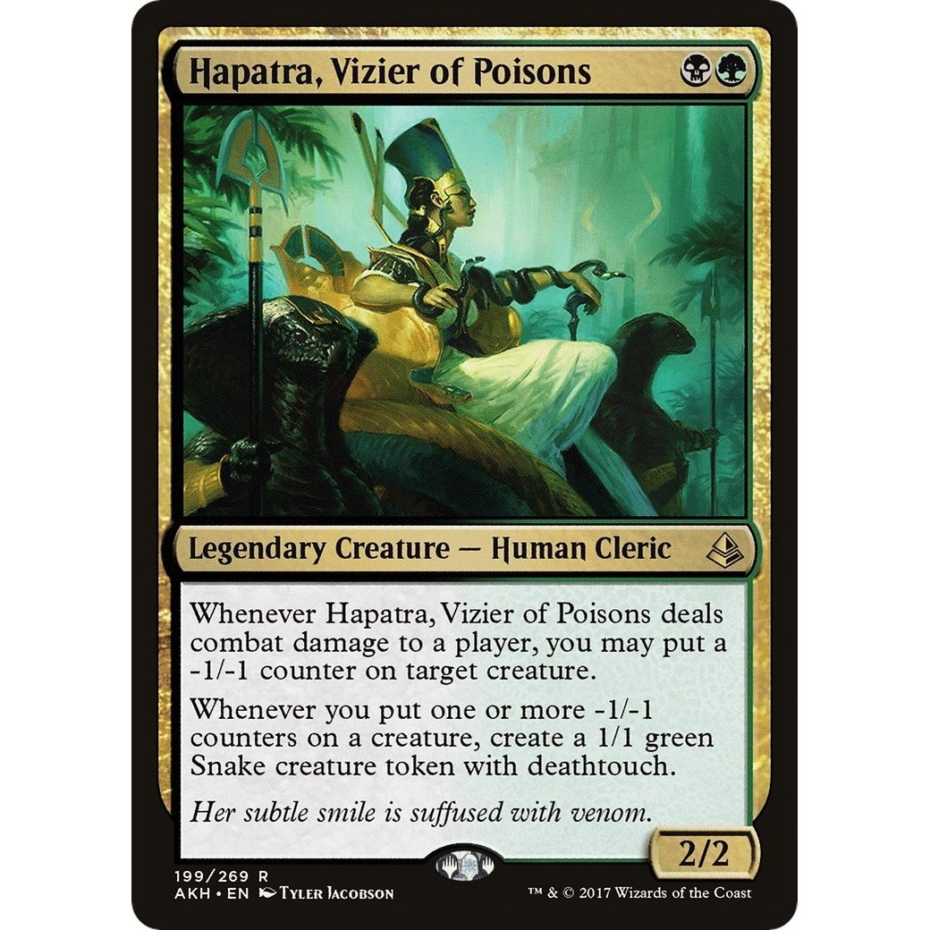 Image for Hapatra, Vizier of Poisons (199) (AKH) - Magic: The Gathering