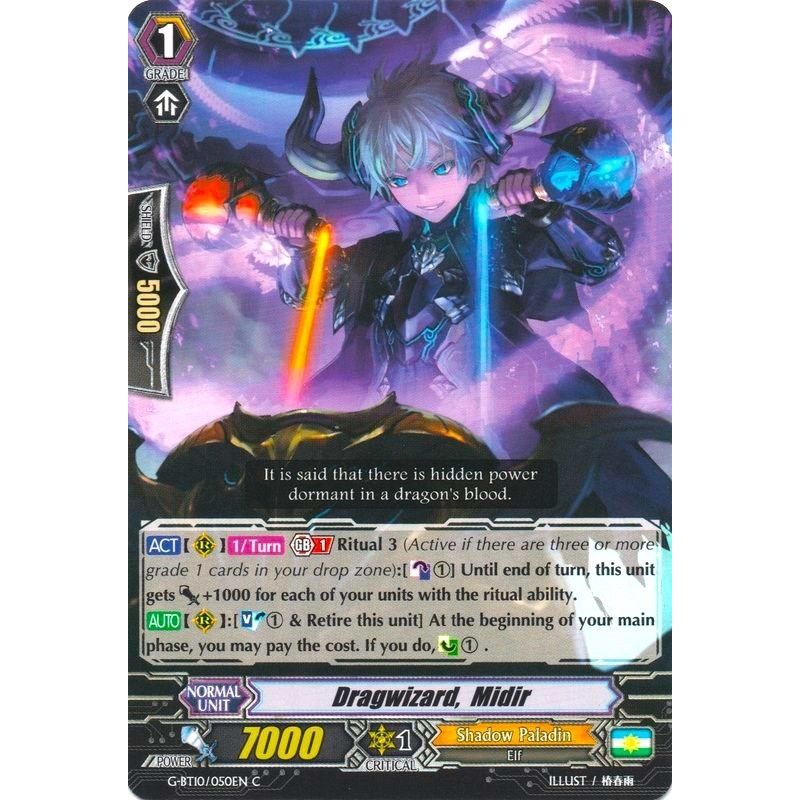 Image for Dragwizard, Midir (G-BT10/050EN) (G-BT10) - Cardfight Vanguard