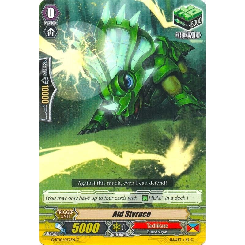 Image for Aid Styraco (G-BT10/072EN) (G-BT10) - Cardfight Vanguard