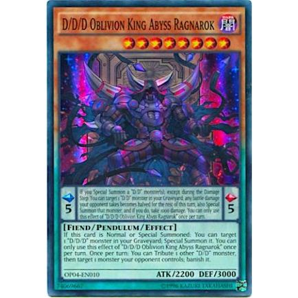 Image for D/D/D Oblivion King Abyss Ragnarok (OP04-EN010) (OP04) - YuGiOh