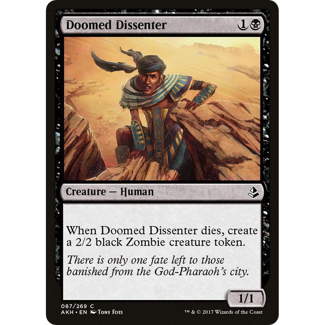 Image for Doomed Dissenter (87) (AKH) - Magic: The Gathering