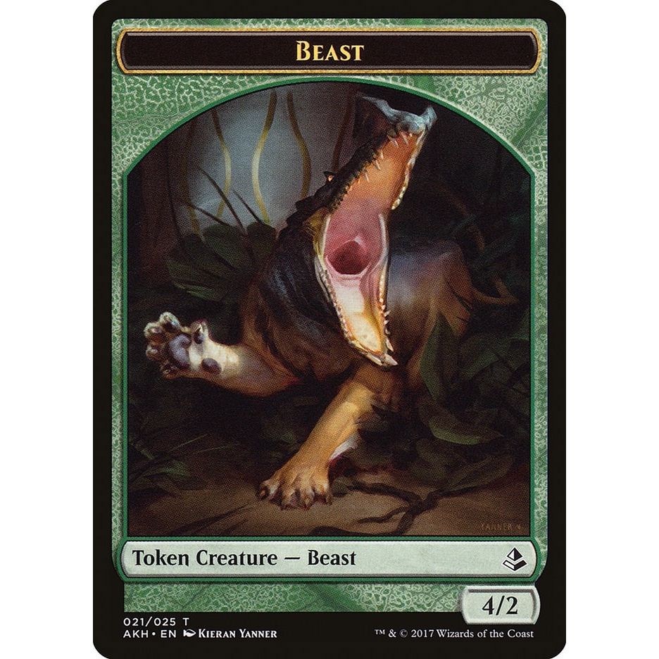 Image for Beast Token (21) (AKH) - Magic: The Gathering