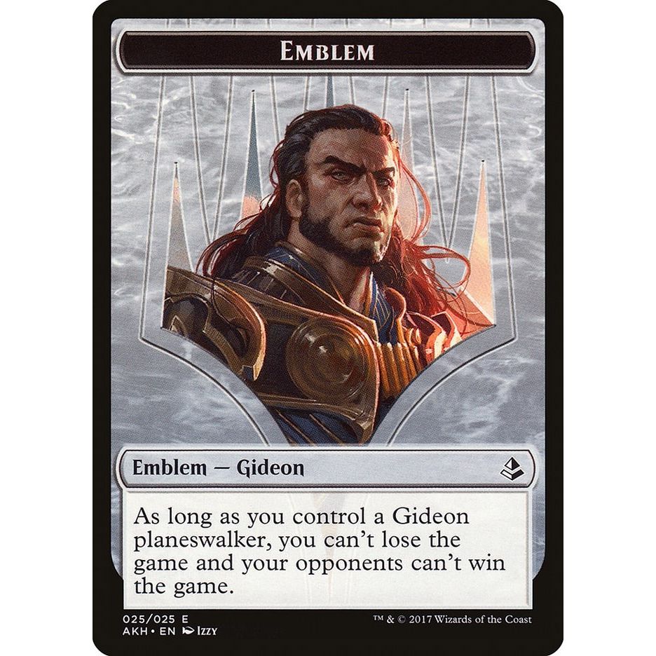 Image for Emblem - Gideon of the Trials (25) (AKH) - Magic: The Gathering