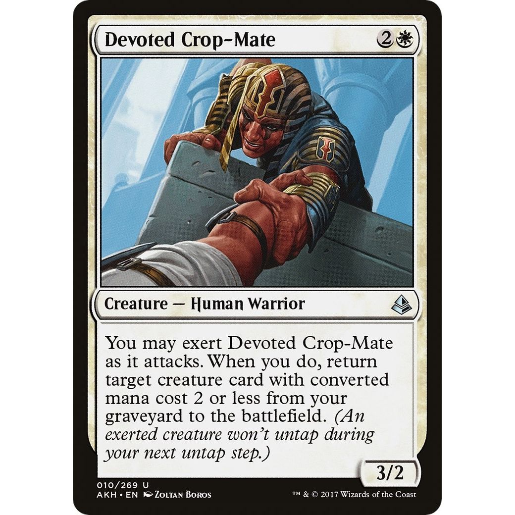 Image for Devoted Crop-Mate (10) (AKH) - Magic: The Gathering