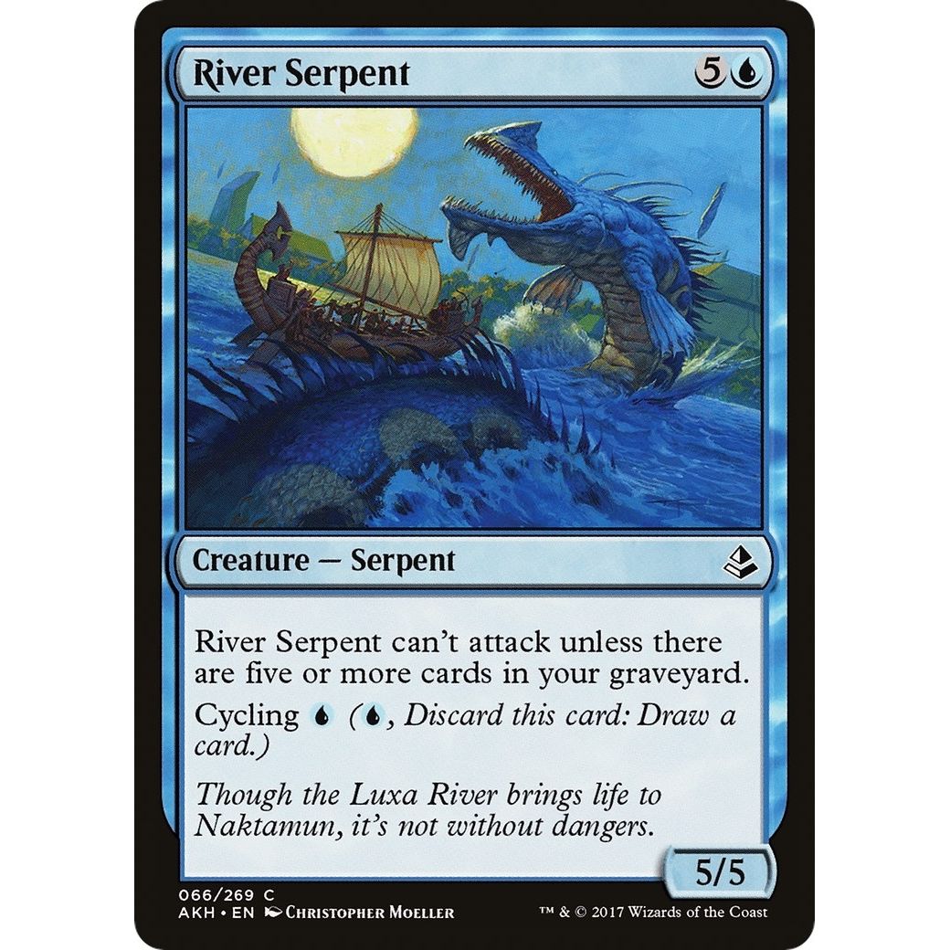 Image for River Serpent (66) (AKH) - Magic: The Gathering