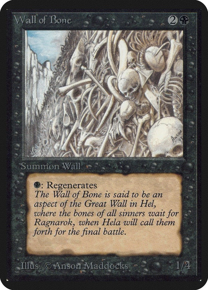 Image for Wall of Bone - Magic: The Gathering