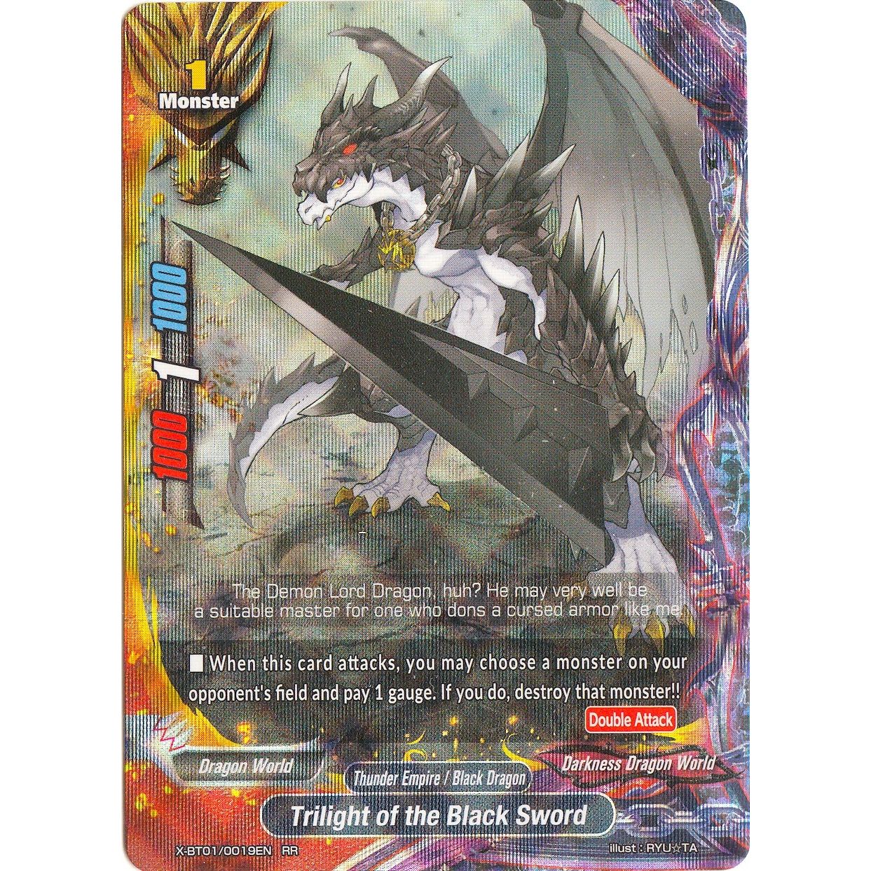 Image for Trilight of the Black Sword (X-BT01/0019EN) (X-BT01) - Future Card BuddyFight