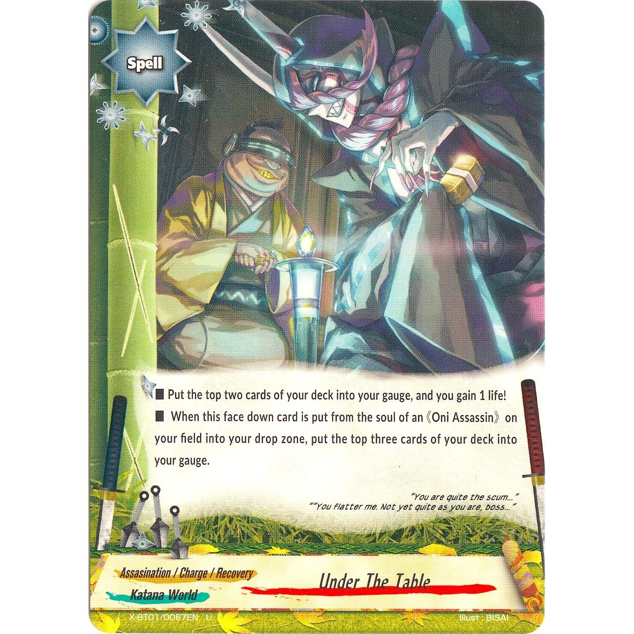 Image for Under The Table (X-BT01/0067EN) (X-BT01) - Future Card BuddyFight