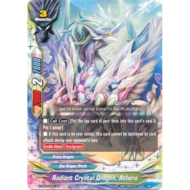 Image for Radiant Crystal Dragon, Athora (X-SD02/0001EN) (X-SD02) - Future Card BuddyFight