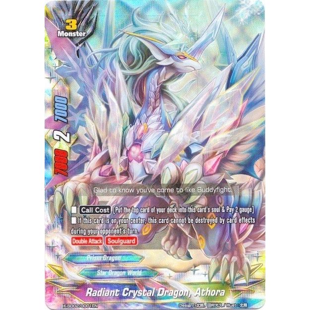 Image for Radiant Crystal Dragon, Athora (RRR) (X-SD02/0001EN) (X-SD02) - Future Card BuddyFight