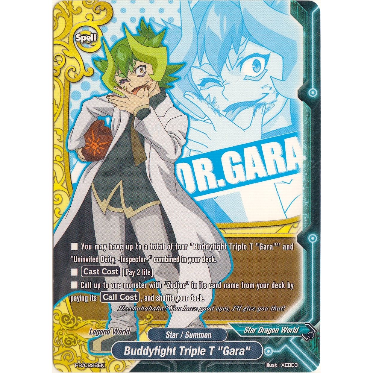 Image for Buddyfight Triple T "Gara" (PR/0228EN) (PR) - Future Card BuddyFight