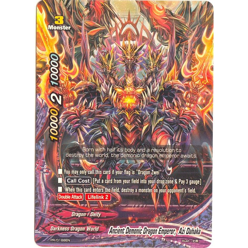 Image for Ancient Demonic Dragon Emperor, Azi Dahaka (PR/0188EN) (PR) - Future Card BuddyFight