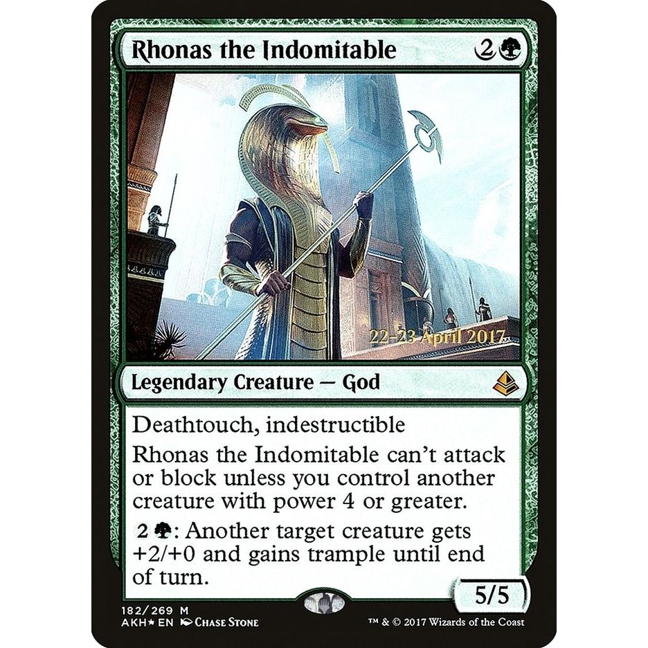 Image for Rhonas the Indomitable (182) (PRE) - Magic: The Gathering
