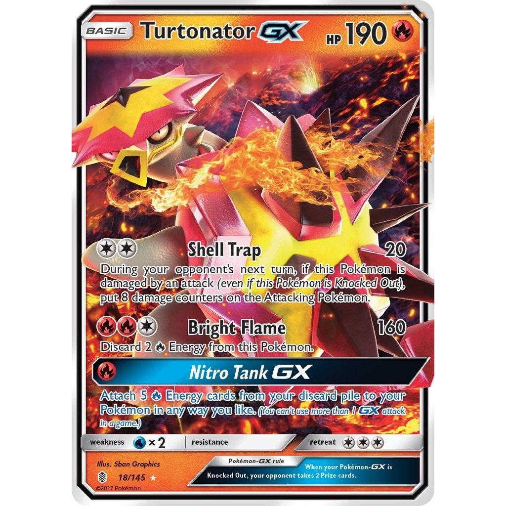 Image for Turtonator GX (18/145) (SM02) - Pokemon