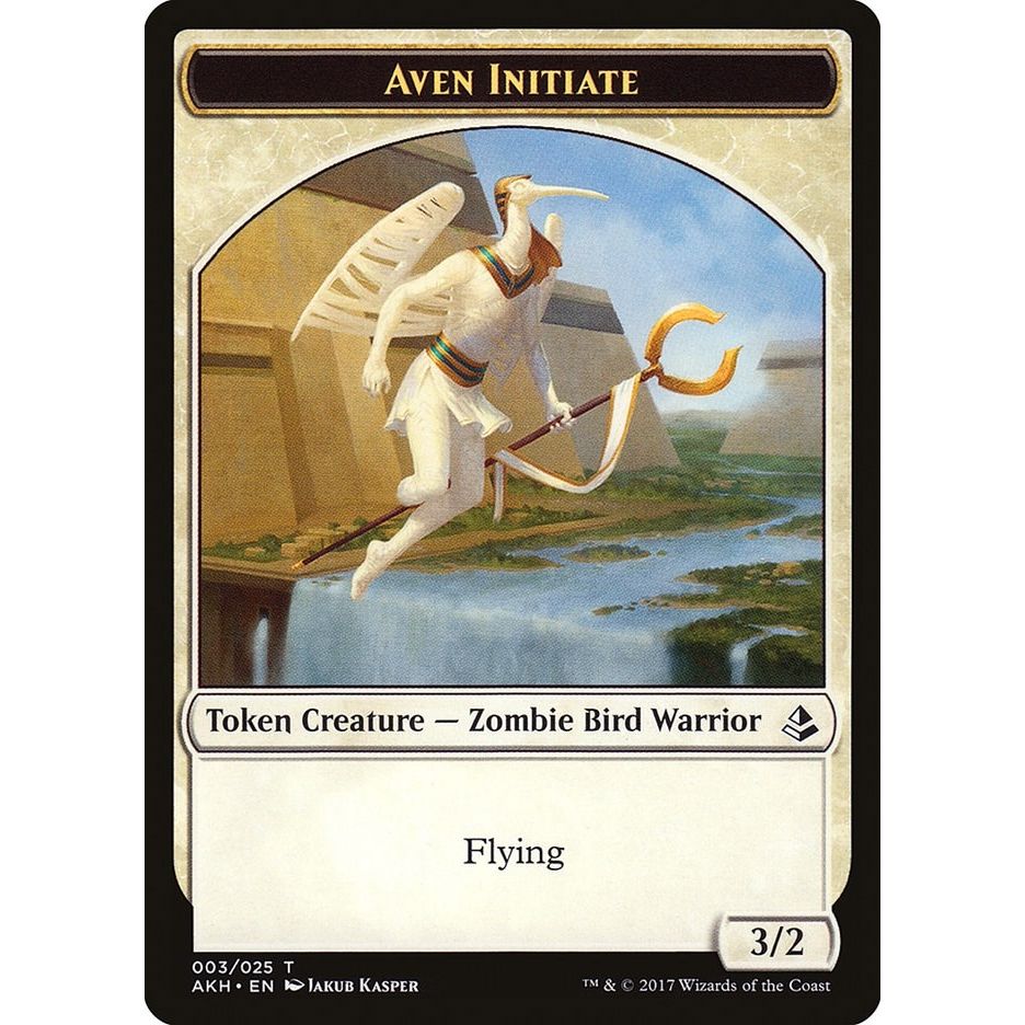 Image for Aven Initiate Token (3) (AKH) - Magic: The Gathering