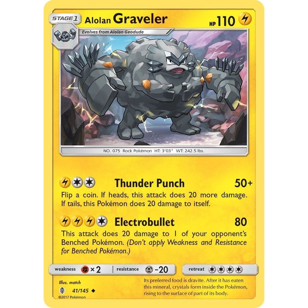 Image for Alolan Graveler (41/145) (SM02) - Pokemon