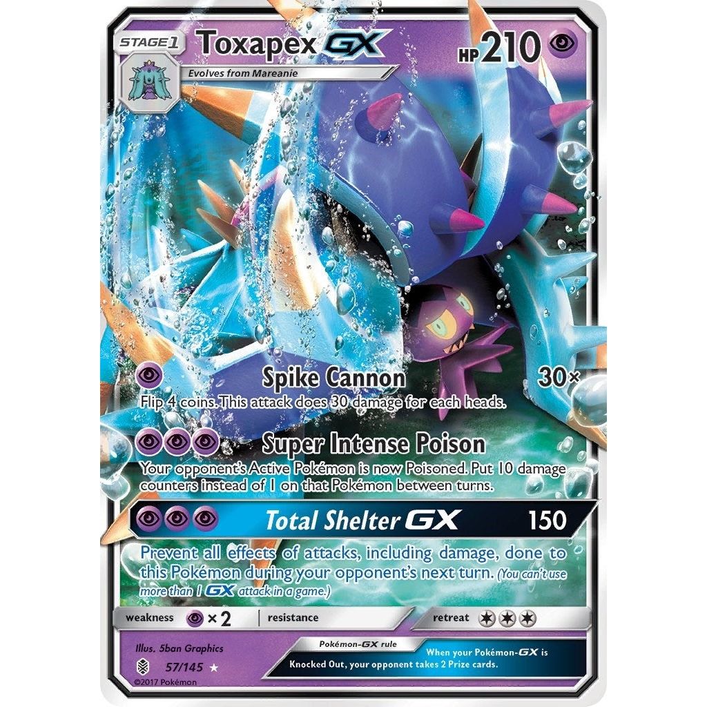Image for Toxapex GX (57/145) (SM02) - Pokemon