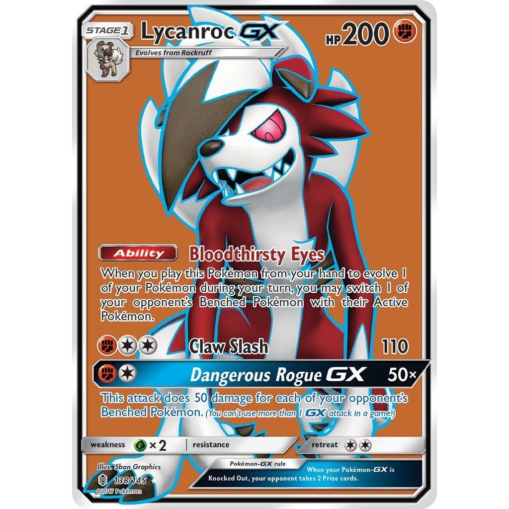 Image for Lycanroc GX (Full Art) (138/145) (SM02) - Pokemon