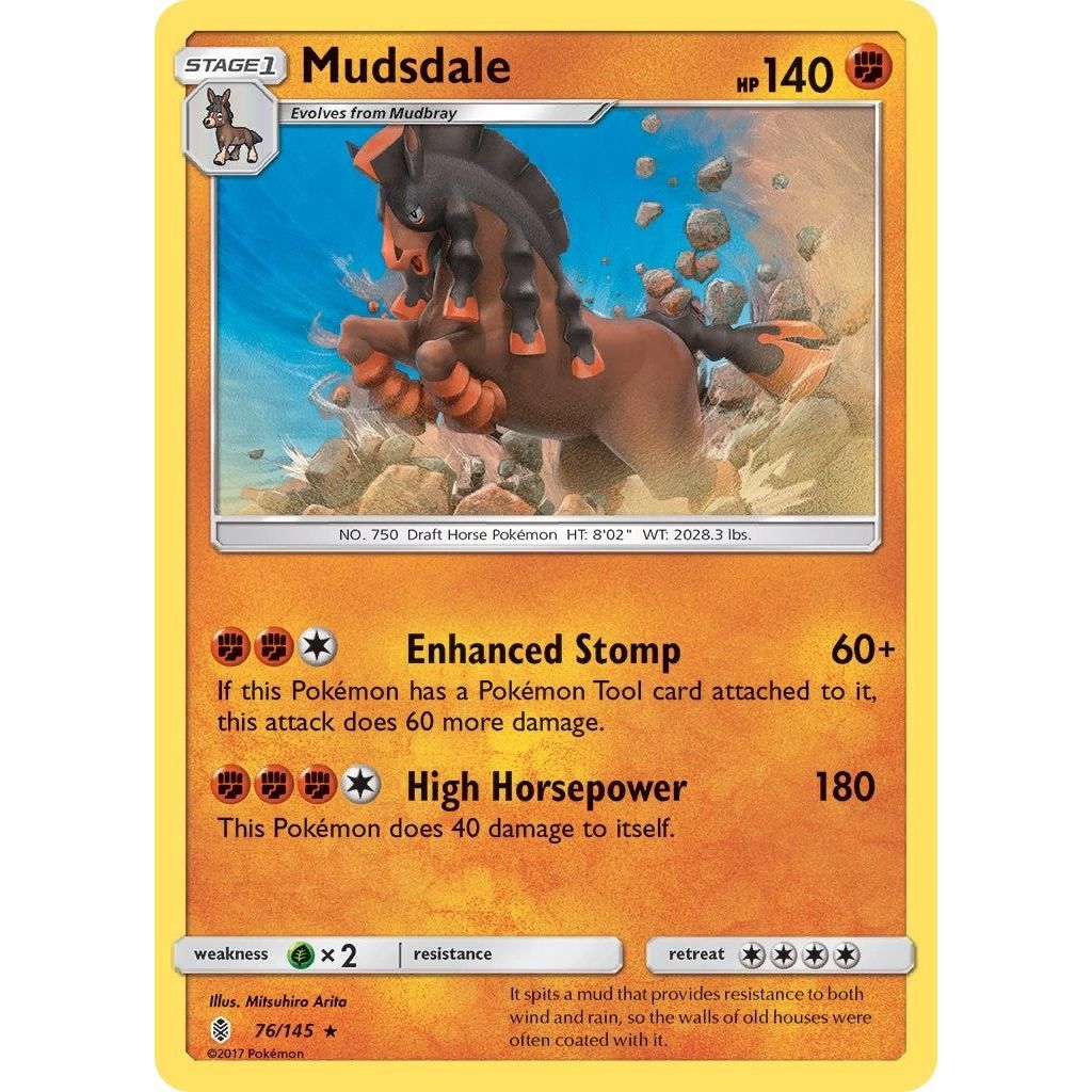 Image for Mudsdale (76/145) (SM02) - Pokemon