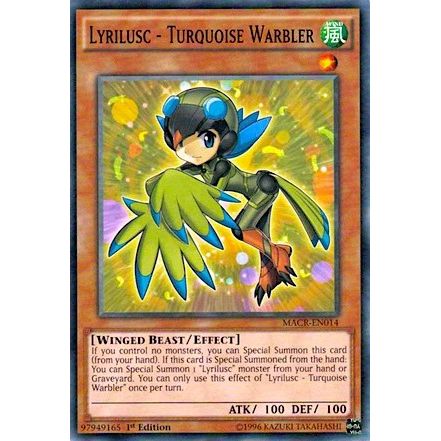 Image for Lyrilusc - Turquoise Warbler (MACR-EN014) (MACR) - YuGiOh