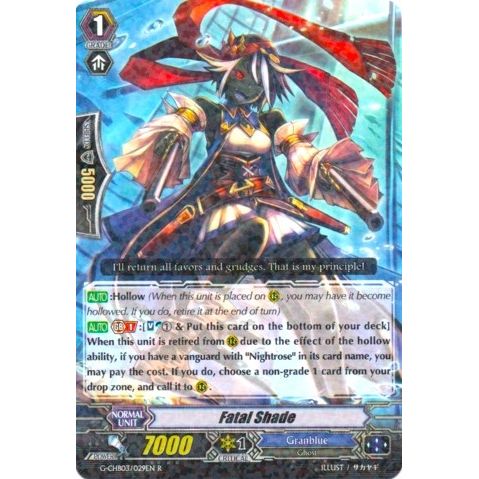 Image for Fatal Shade (G-CHB03/029EN) (G-CHB03) - Cardfight Vanguard