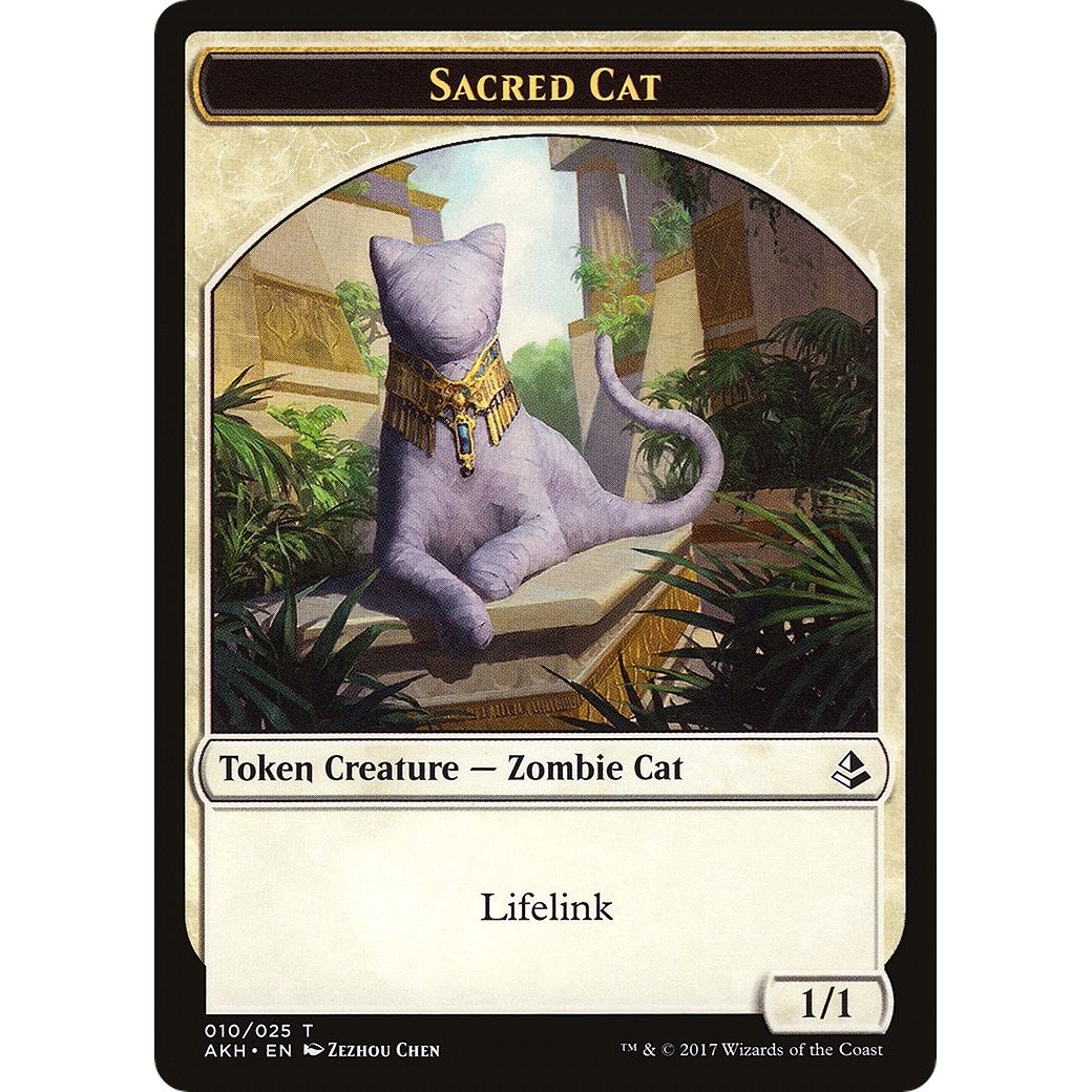 Image for Sacred Cat // Insect Double-Sided Token (10 // 19) (AKH) - Magic: The Gathering
