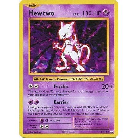 Image for Mewtwo - 51/108 (Cracked Ice Holo) (051/108) (PR) - Pokemon