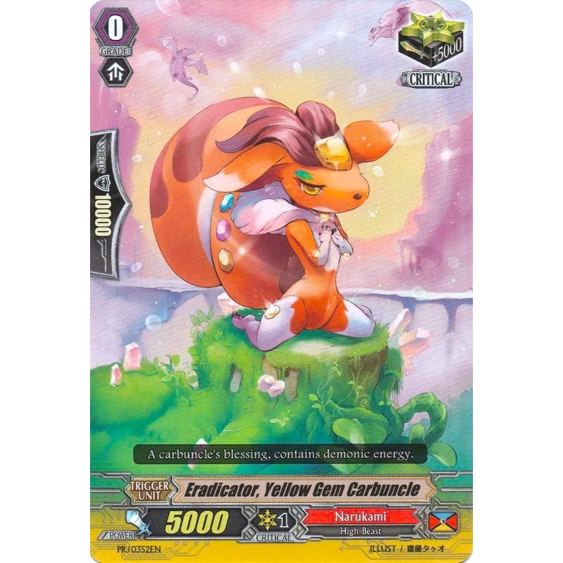 Image for Eradicator, Yellow Gem Carbuncle (PR/0352EN) (PR) - Cardfight Vanguard