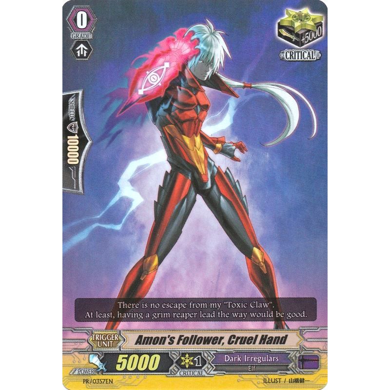 Image for Amon's Follower, Cruel Hand (PR/0357EN) (PR) - Cardfight Vanguard