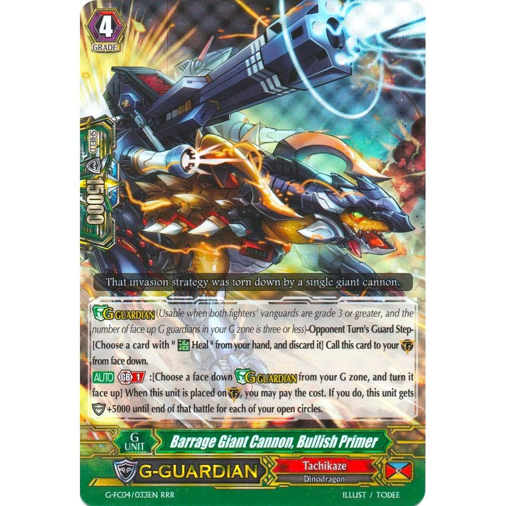 Image for Barrage Giant Cannon, Bullish Primer (G-FC04/033EN) (G-FC04) - Cardfight Vanguard