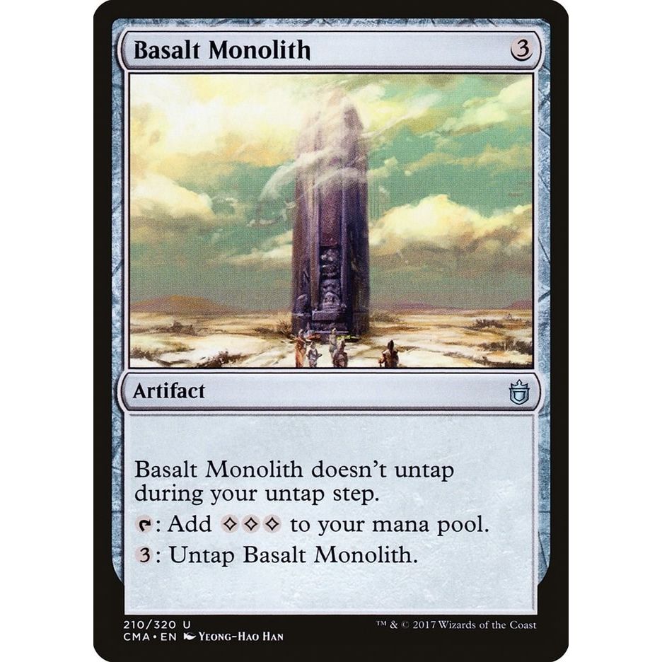 Image for Basalt Monolith (210) (CMA) - Magic: The Gathering