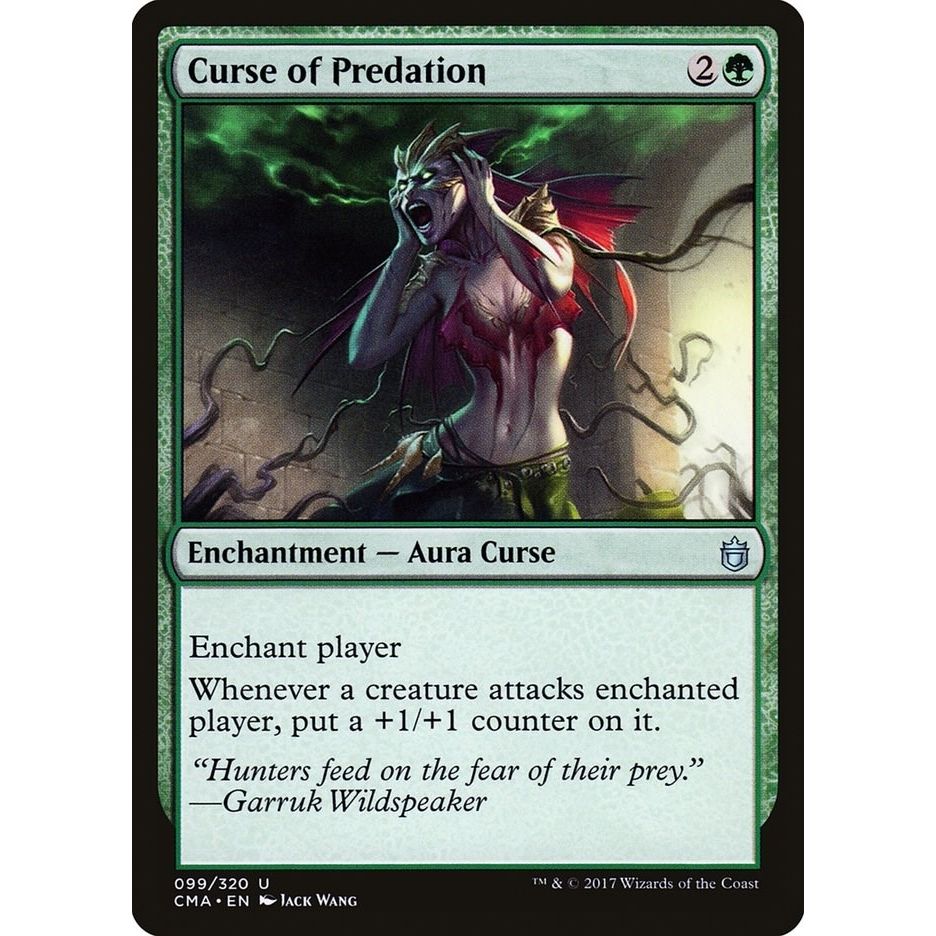 Image for Curse of Predation (99) (CMA) - Magic: The Gathering