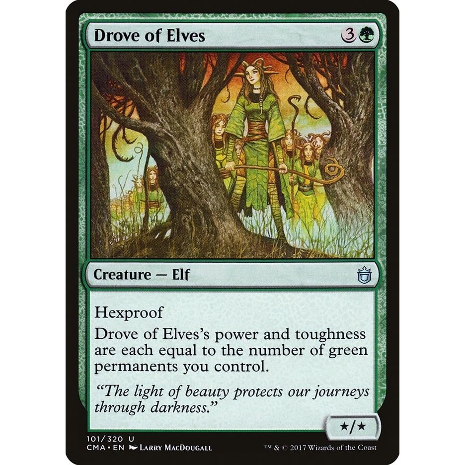 Image for Drove of Elves (101) (CMA) - Magic: The Gathering
