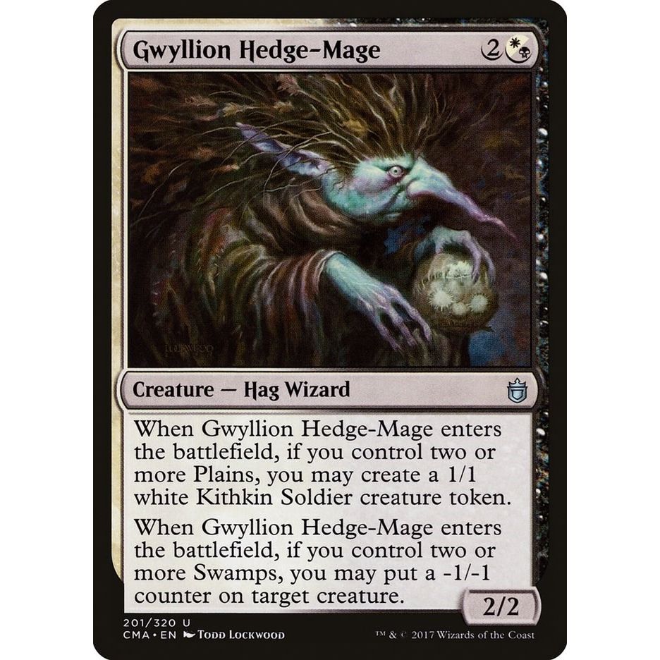 Image for Gwyllion Hedge-Mage (201) (CMA) - Magic: The Gathering