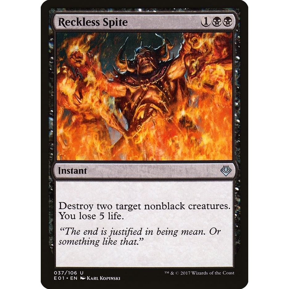 Image for Reckless Spite (37) (AC2) - Magic: The Gathering