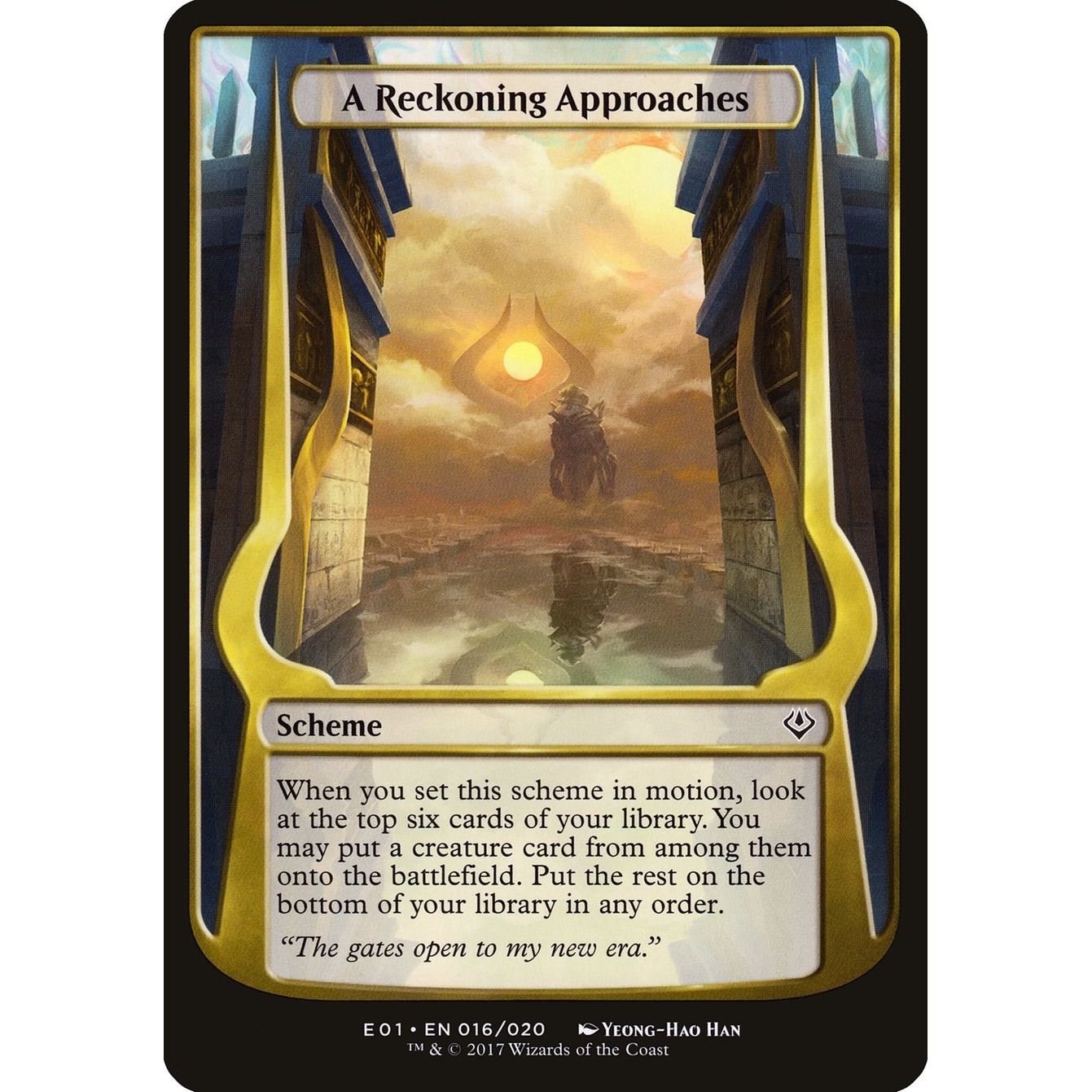 Image for A Reckoning Approaches (Archenemy: Nicol Bolas) (16) (OVER) - Magic: The Gathering