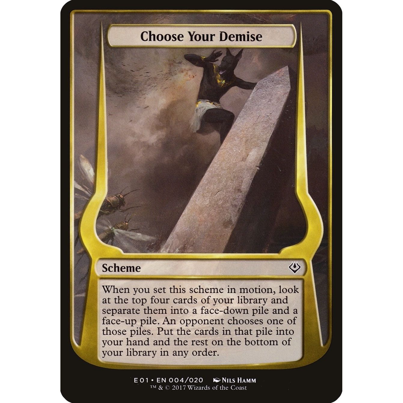 Image for Choose Your Demise (Archenemy: Nicol Bolas) (4) (OVER) - Magic: The Gathering