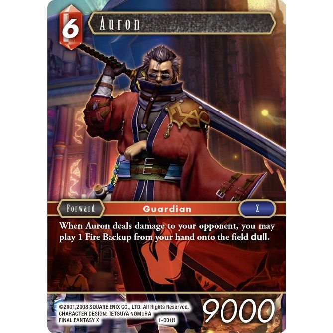 Image for Auron (Hero) (1-001H) (OP1) - Final Fantasy TCG